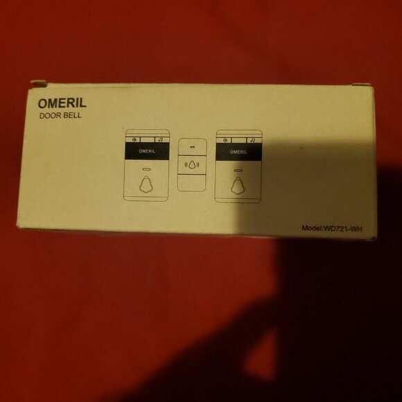 NEW WHITE OMERIL DOOR BELL WD721-WH WIRELESS DOORBELL - Picture 2 of 2